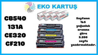 Hp Color Laserjet CM1312 CB540/131A/CE320/CF210/125ATAKIM Muadil Toner