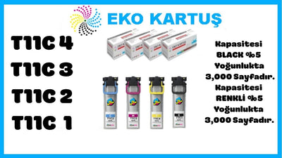 Epson T11C1/2/3/4 Muadil Kartuş SET 4 LÜ PAKET