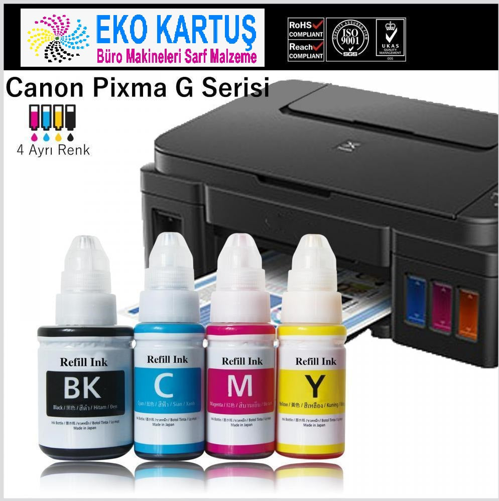 Canon G2411 Mürekkep Seti 4 Renk (Muadil) - Main view