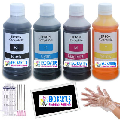 Canon MX375 Uyumlu Mürekkep Seti (4x250 ml) 5000 Sayfa Baskı - Main view