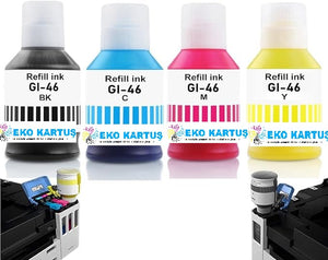 Canon GI-46  Muadil Mürekkep  SET 4 RENK