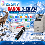 Canon C-EXV34 MAVİ Muadil Fotokopi Toner CY– C2020 / C2025 / C2030 / C2220 / C2225 / C2230