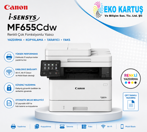 Canoni-SENSYS MF655CDW Renkli Çok Fonksiyonlu Lazer Yazıcı ÇİFT TARAFLI RENKLİ YAZDIRMA