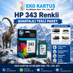HP OfficeJet 6315 HP 337 SİYAH VE 343 RENKLİ SET