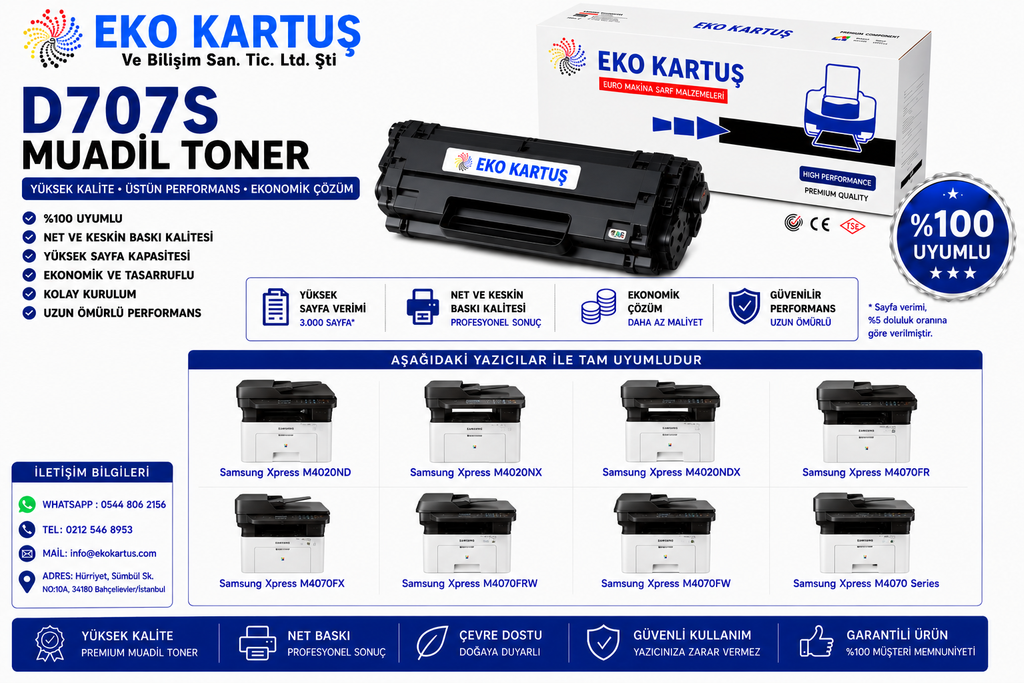 SAMSUNG D707S MUADİL TONER