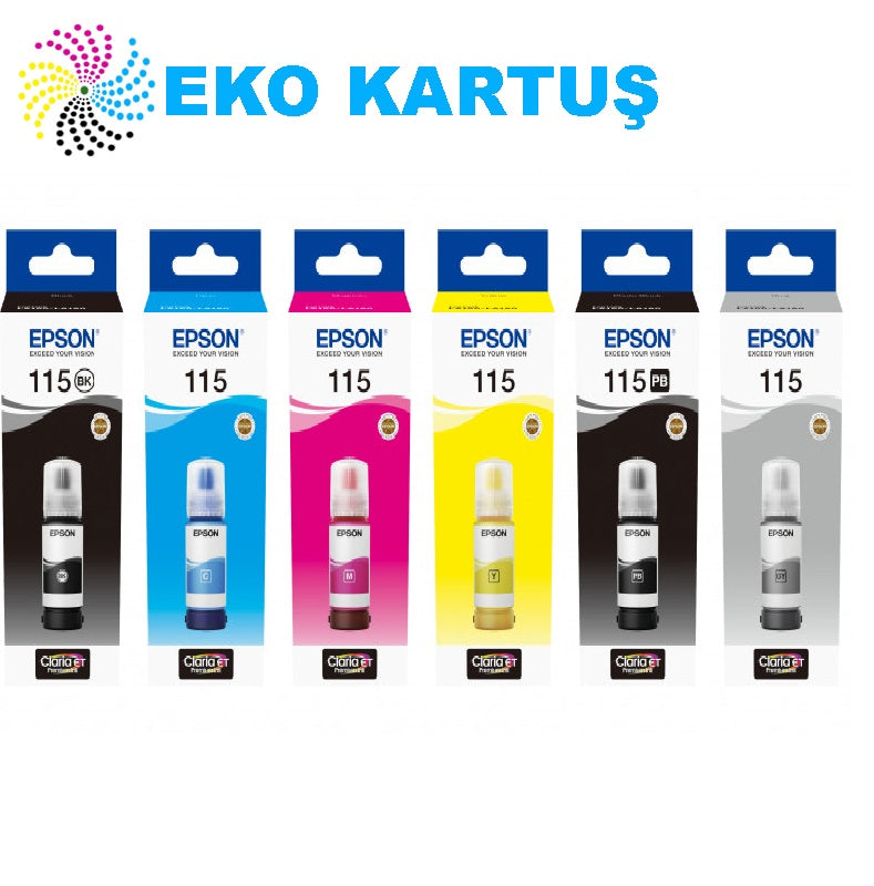 EPSON 115 EcoTank Serisi 6'lı Orjinal Mürekkep Seti - Main view