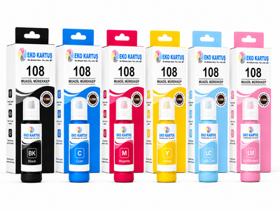 EPSON 108 CYAN MUADİL MÜREKKEP L1850-L8050-L8100