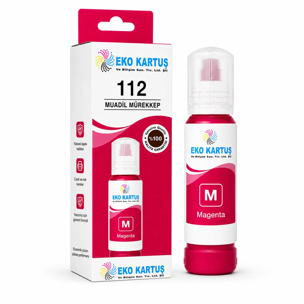 Epson EcoTank  112 KIRMIZI MUADİL PİGMENT MÜREKKEP