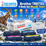 BROTHER TN-871XL SET 4 RENK MUADİL TONER L9630CDN/ L9430CDN  9K