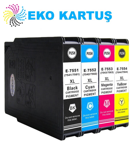 Epson T7551-T7552-T7553-T7554  MUADİL KARTUŞ TAKIMI - Main view