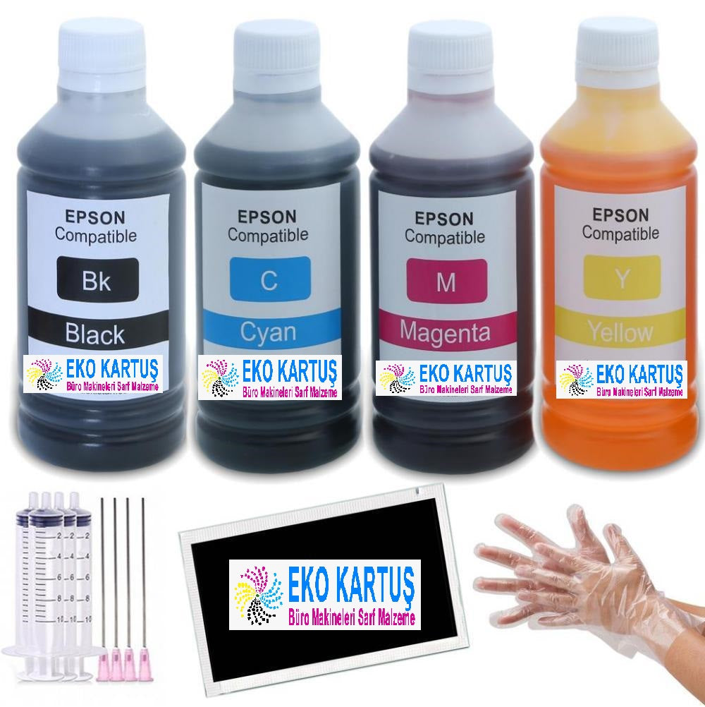 Epson Yazıcı Uyumlu Mürekkep 250 ml Set - Main view