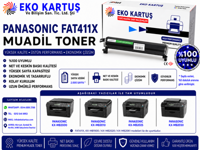 Panasonic KX-FAT411X Muadil Toner