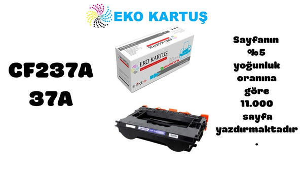 Hp LaserJet Enterprise MFP M631z Siyah Uyumlu Sıfır İthal Toneri 37A (CF237A) 11.000 Sayfa