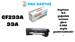 HP LaserJet Ultra M106w Siyah Uyumlu Sıfır İthal Toner 33A (CF233A)