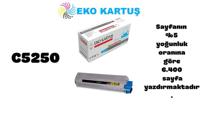 OKI C5250 YELLOW Muadil Toner 42804570