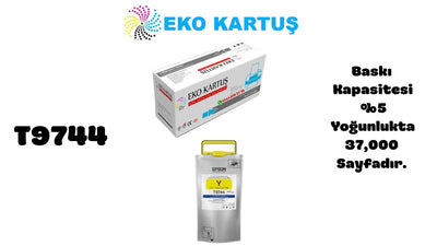 Epson T9744XXL YELLOW Ekstra Yüksek Kapasiteli Muadil Kartuş C13T974400