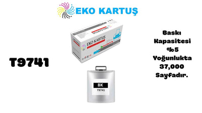 Epson T9741XXL BLACK Ekstra Yüksek Kapasiteli Muadil Kartuş C13T974100