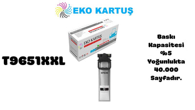 Epson T9651XL BLACK Yüksek Kapasiteli Muadil Kartuş C13T965140