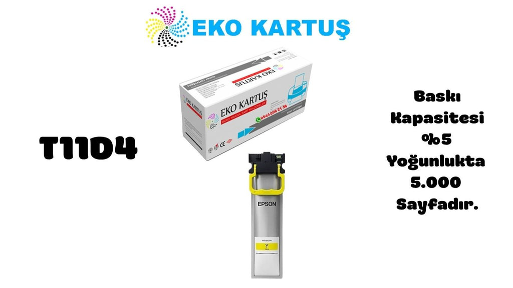 Epson T11D4 SARI Yüksek Kapasiteli Muadil Kartuş C13T11D440