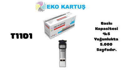 Epson T11D1 BLACK Yüksek Kapasiteli Muadil Kartuş C13T11D140