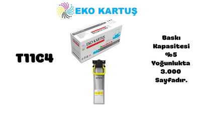 Epson T11C4 YELLOW Muadil Kartuş C13T11C440