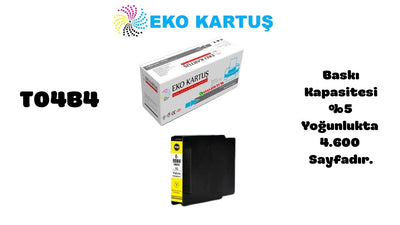 Epson T04B4 YELLOW Yüksek Kapasiteli Muadil Kartuş C13T04B440