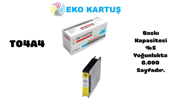 Epson T04A4 YELLOW Muadil Kartuş C13T04A440