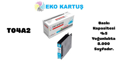 Epson T04A2 BLUE Muadil Kartuş C13T04A240