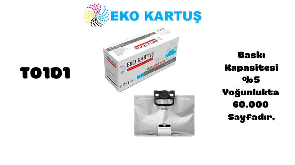 Epson T01D1 Siyah Yüksek Kapasiteli Muadil Kartuş C13T01D100