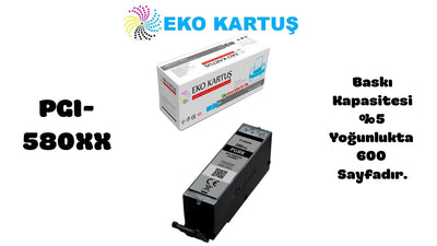 Canon PGI-580XXL Siyah Ekstra Yüksek Kapasiteli Muadil Kartuş 1970C001