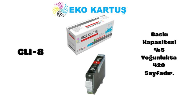 Canon CLI-8 KIRMIZI Muadil Kartuş 0622B001