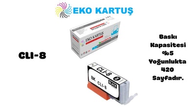 Canon CLI-8 BLACK Muadil Kartuş 0620B001