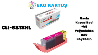 Canon CLI-581XXL RED Ekstra Yüksek Kapasiteli Muadil Kartuş 1996C001