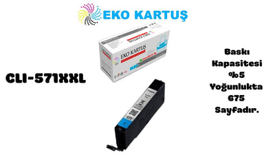 Canon CLI-571XL BLUE Yüksek Kapasiteli Muadil Kartuş 0332C001