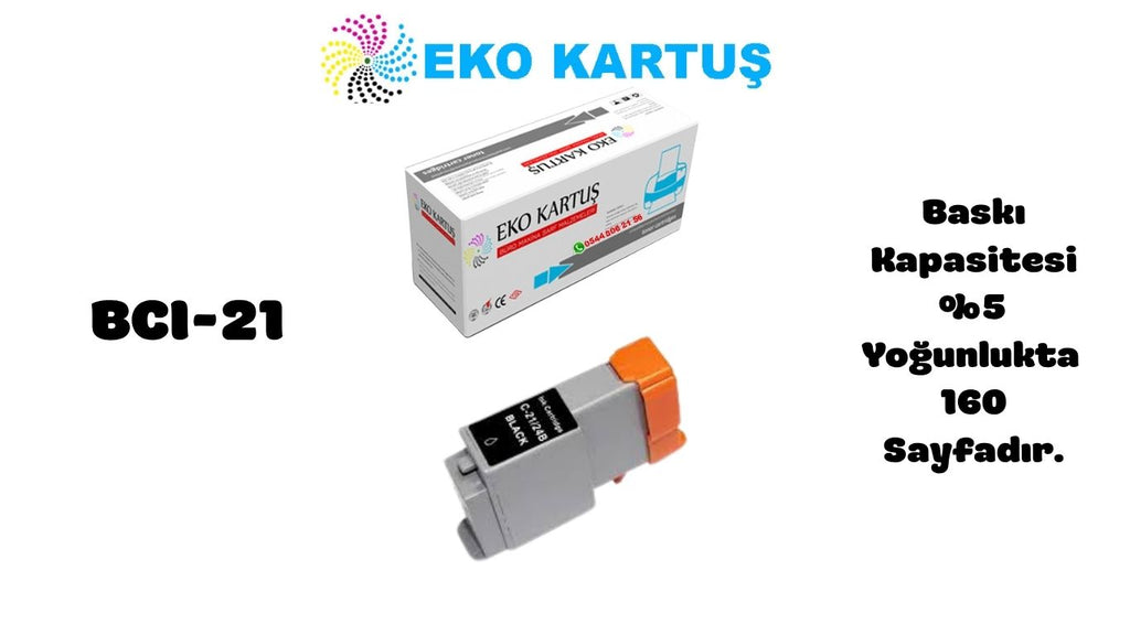 Canon BCI 21 Siyah Muadil Kartuş