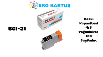 Canon BCI 21 Siyah Muadil Kartuş