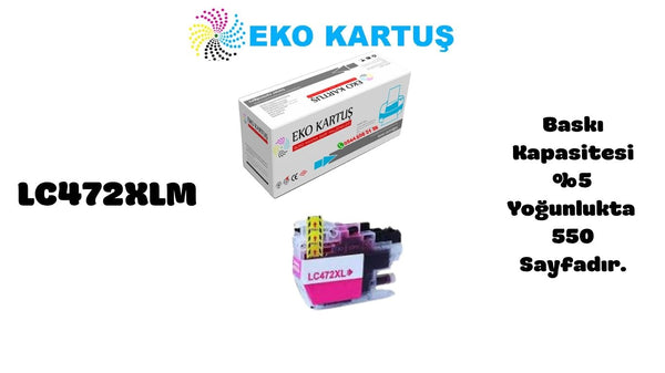 Brother RED Yüksek Kapasiteli Muadil Kartuş LC472XLM
