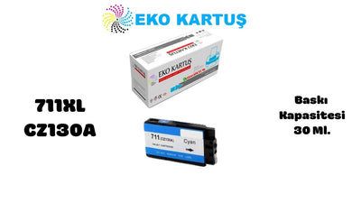 HP 711XL BLUE Yüksek Kapasiteli Muadil Kartuş CZ130A