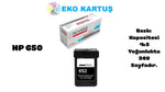 HP 650XL BLACK  Yüksek Kapasiteli Muadil Kartuş CZ101AE