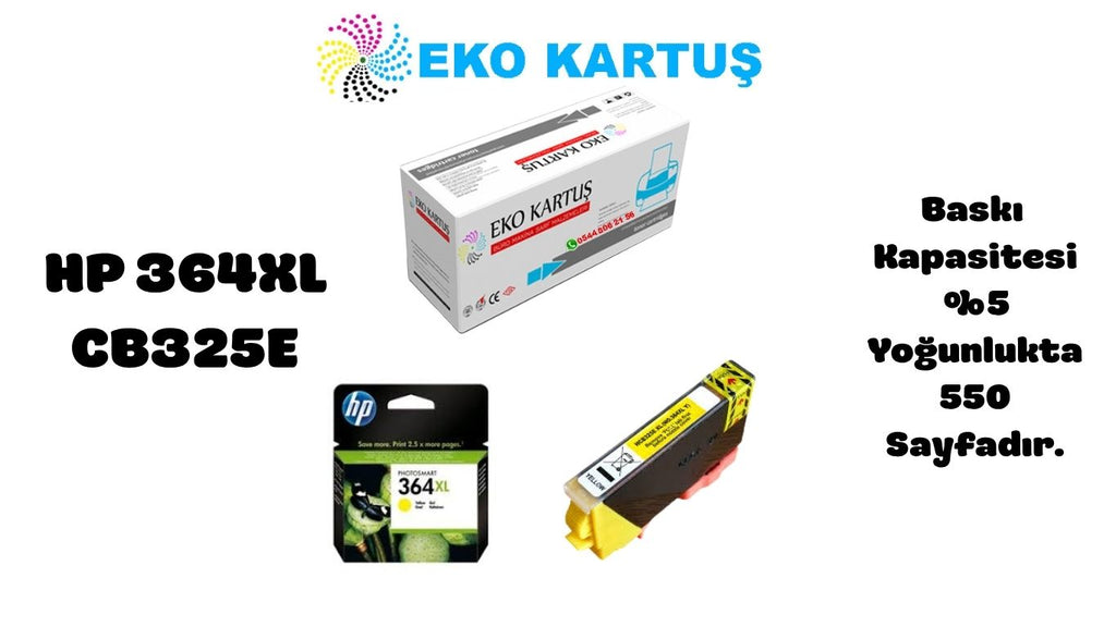 HP 364XL SARI Yüksek Kapasiteli Muadil Kartuş CB325E