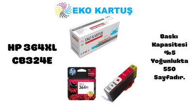 HP 364XL RED Yüksek Kapasiteli Muadil Kartuş CB324E