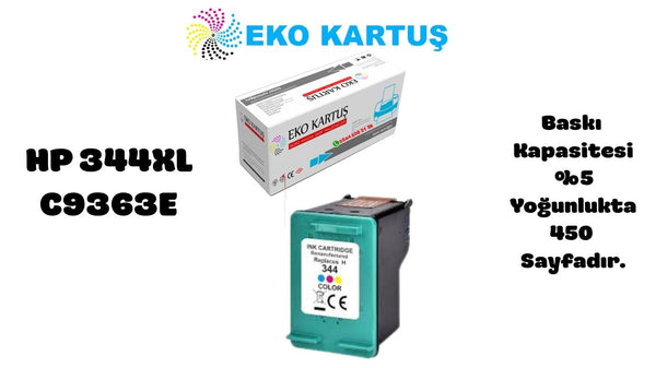 HP 344 Renkli Muadil Kartuş C9363E