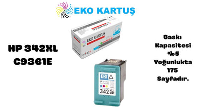 HP 342 Renkli Muadil Kartuş C9361E