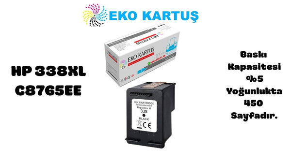 HP 338 BLACK Muadil Kartuş C8765EE