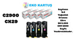 Epson Aculaser C2900N  CX-29 SET 4 RENK Uyumlu Sıfır İthal Toner