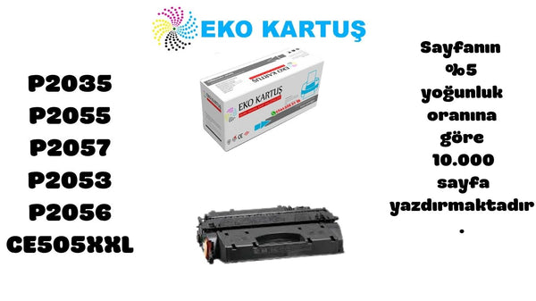 Hp LaserJet  P2055X Uyumlu Sıfır İthal Toneri (CE505XXL) (10.000 Sayfa)