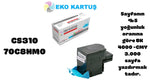 Lexmark CS310 (808) CYAN Yüksek Kapasiteli Uyumlu Sıfır İthal Toner 70C8HC0
