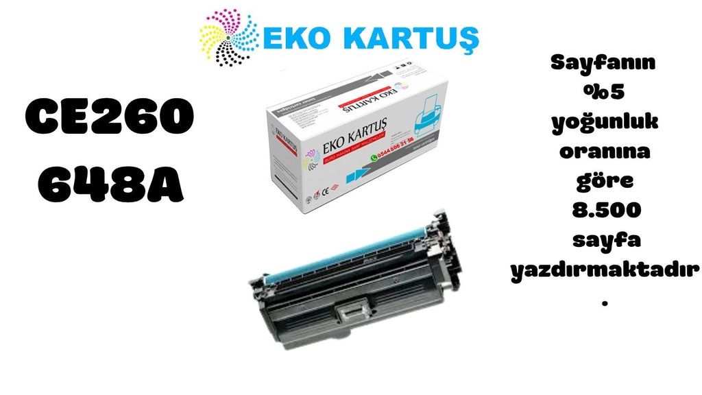 HP Color LaserJet Enterprise CM4540fskm Uyumlu Yeni İthal Toner CE260 (647A) SİYAH