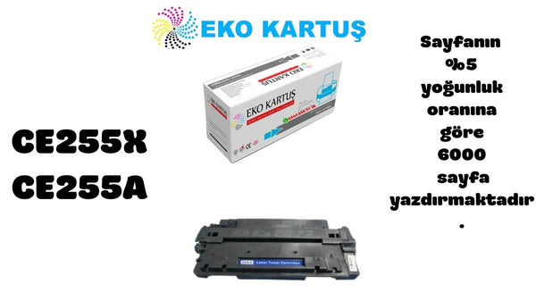 Hp LaserJet Enterprise P3015DN Uyumlu Sıfır İthal Toneri CE255X/CE255A
