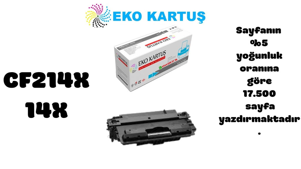 Hp LaserJet Enterprise MFP M725z Uyumlu Uyumlu Sıfır İthal Toneri  CF214X